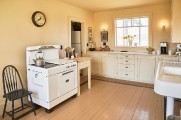 Our recreated 1930s kitchen photographed by Michael D. Wilson for Down East magazine.