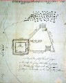 A 1780 map of Fort St. George by Major Benjamin Tallmadge.    SUNY Stony Brook University Library